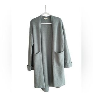 Promesa Anthropologie Gray Open-Front Knit Cardigan for Fall 🍁